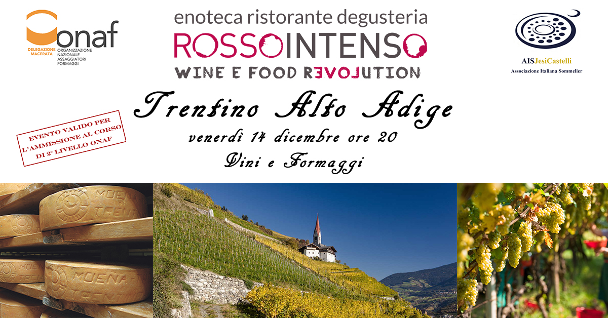 Degustazione guidata Trentino Alto Adige