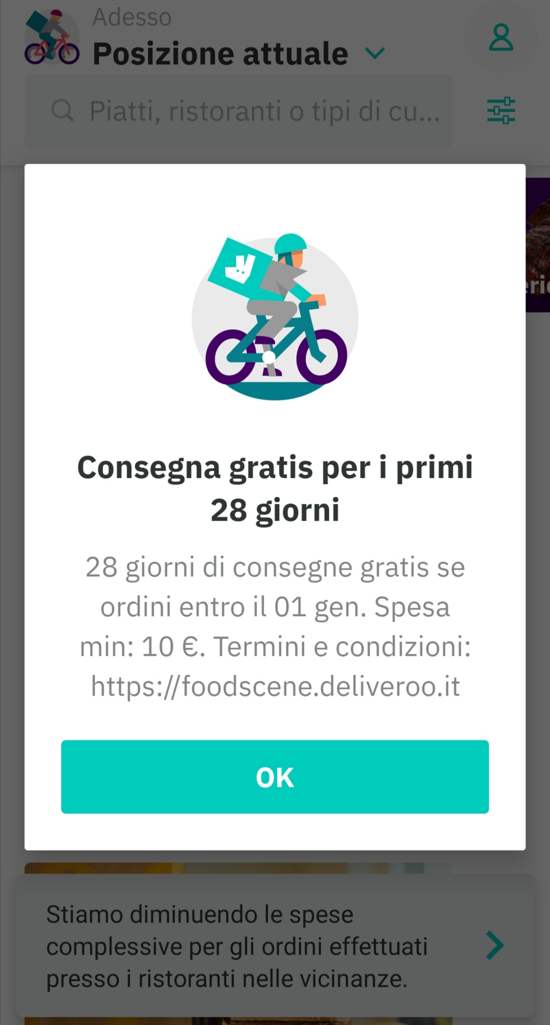 Attivo asporto e consegna a domicilio