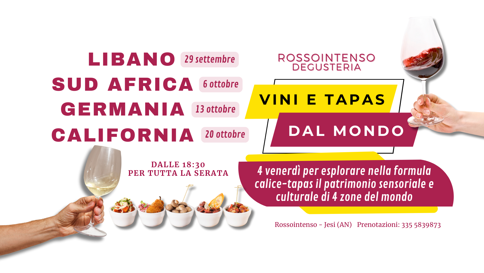 vini e tapas dal mondo da Rossointenso