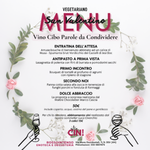 San valentino menu vegetariano rossointenso jesi