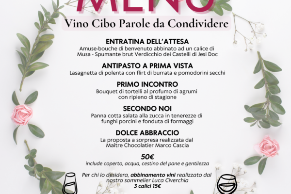 San valentino menu vegetariano rossointenso jesi